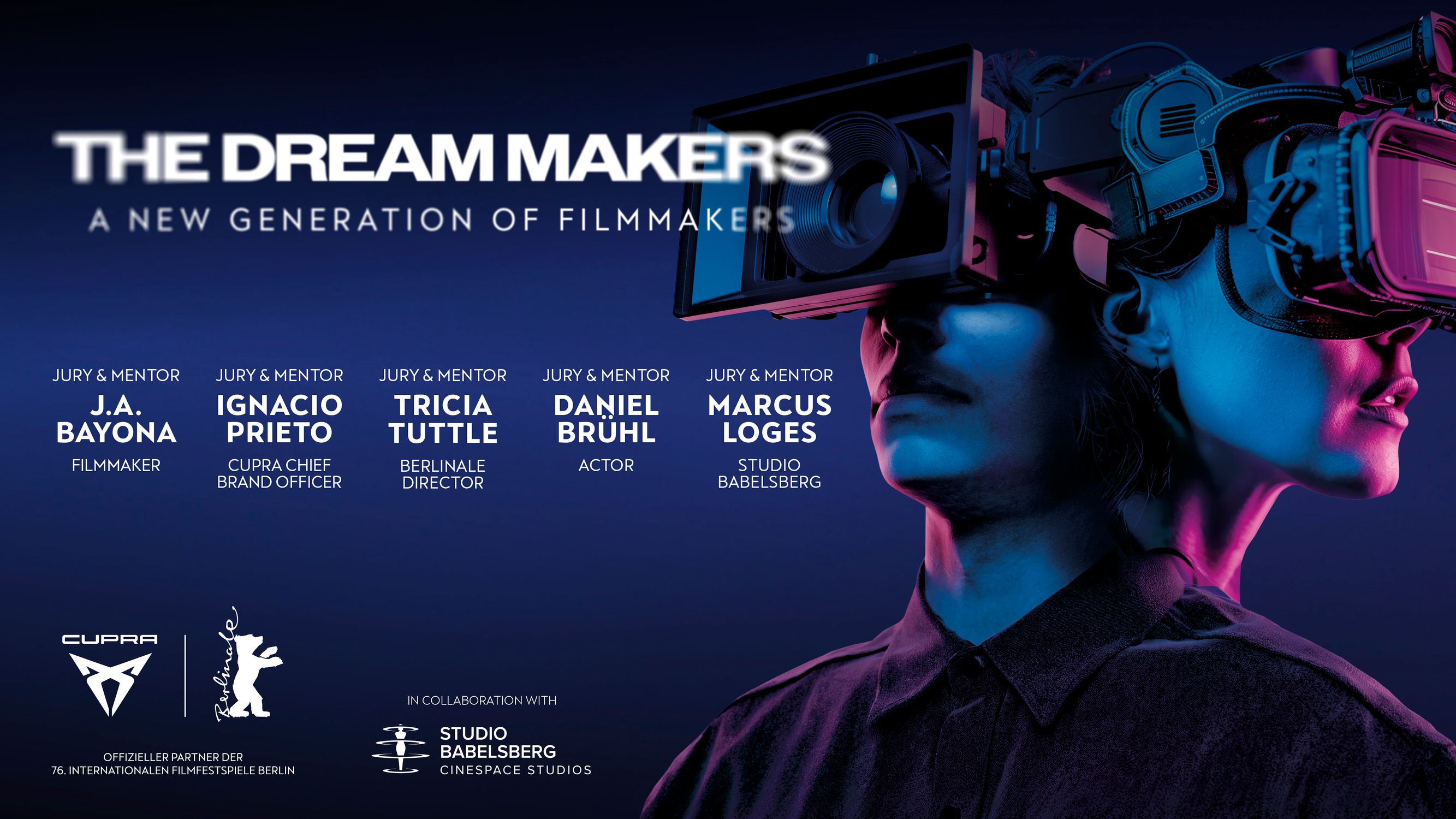 The Dream Makers international short film contest by CUPRA in cooperation with Studio Babelsberg facilitated by Berlin International Film Festival and Berlinale Talents.