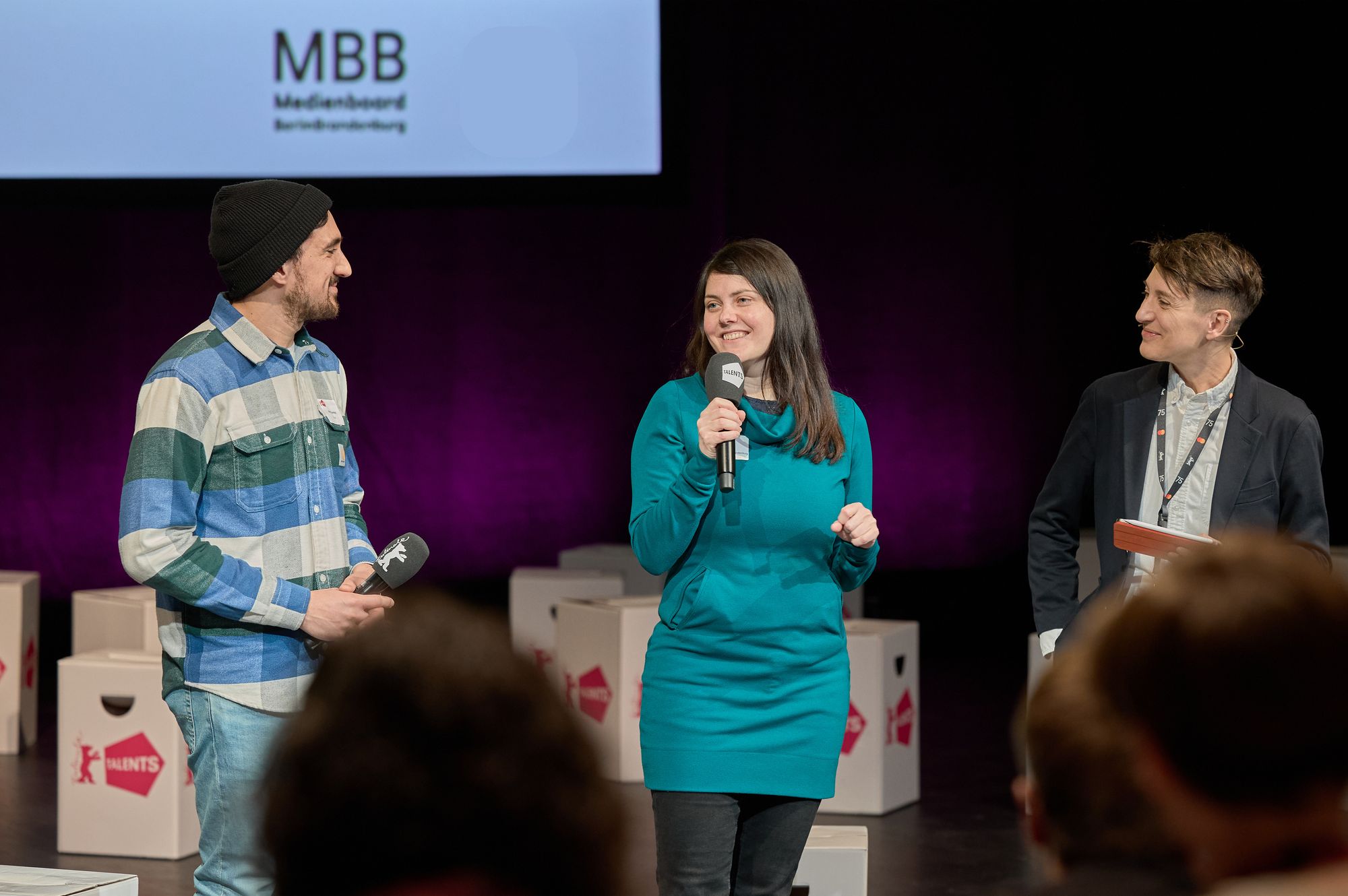 Medienboard Berlin-Brandenburg's Lilla Puskas kicks off one of the much-loved Talents Circles sessions.