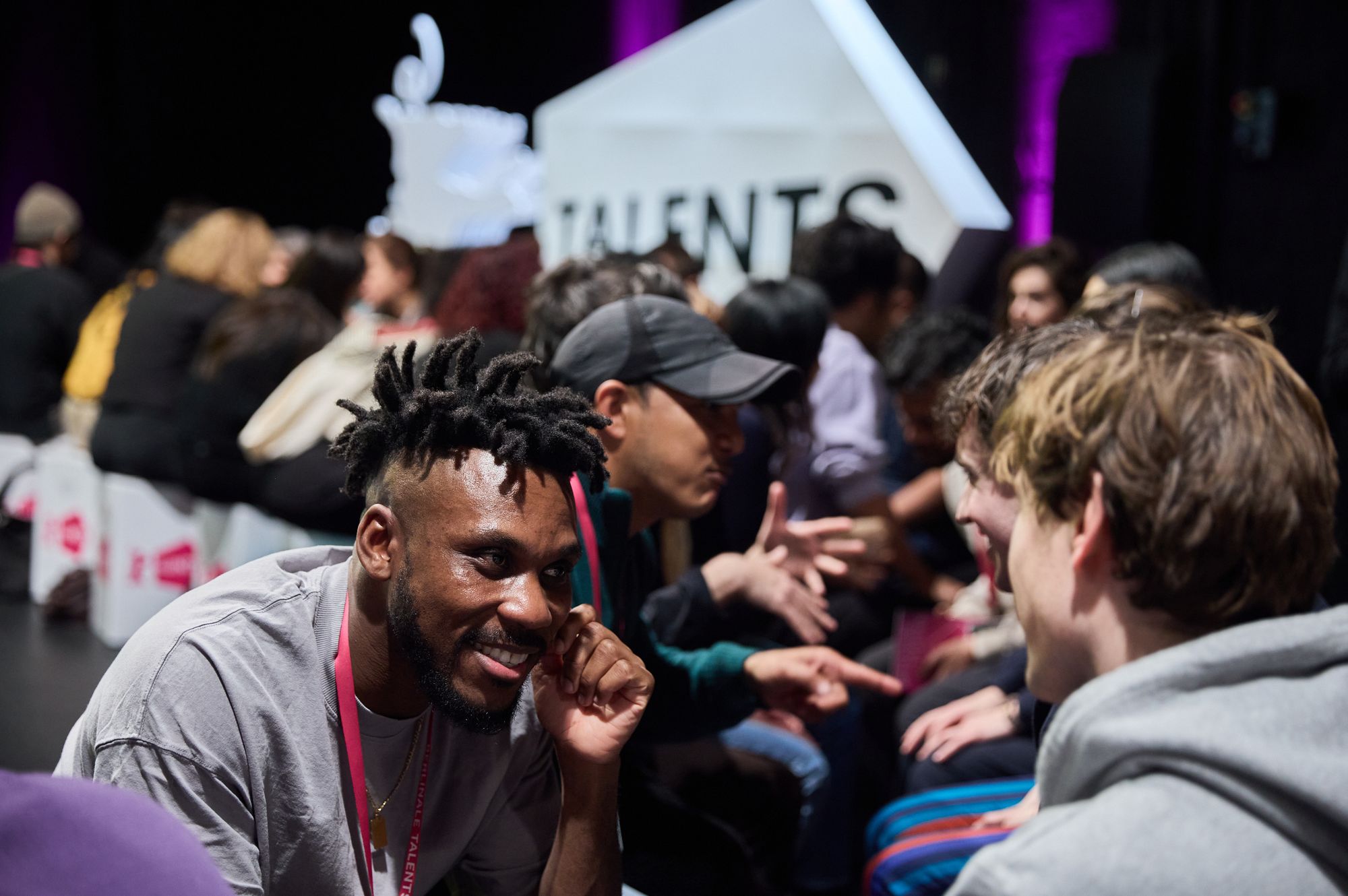 Making new connections at the Global Speed Matching. 